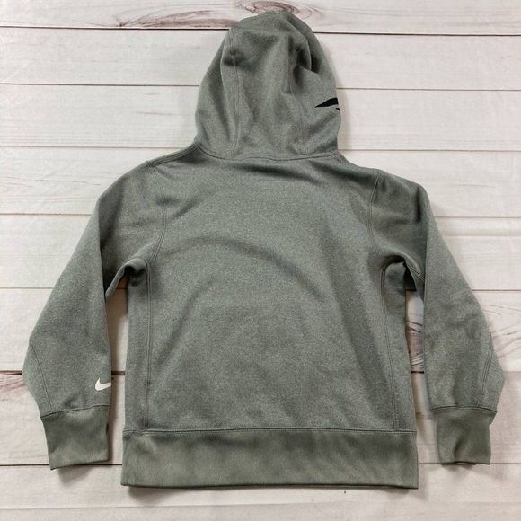 Nike Boys Grey Therma Fit 81 Hoodie Pullover Sweatshirt Size Small - Picture 2 of 8